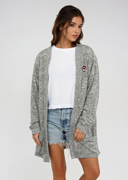 Heather Grey Ladies Timeless Cardig